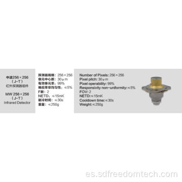 Detector infrarrojo enfriado por MW256X256 (JT)